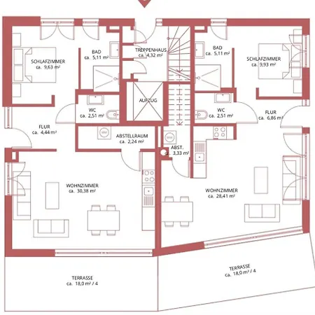 Hello Holidays Residenz - Sturmfrei - Terrasse - Sauna - Parkplatz * 巴德茨维什安